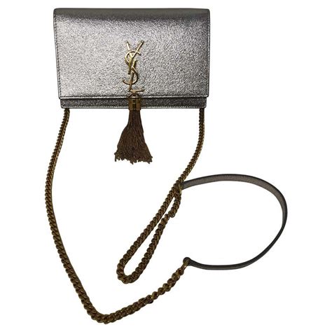 metallic ysl bag|ysl evening bag leather.